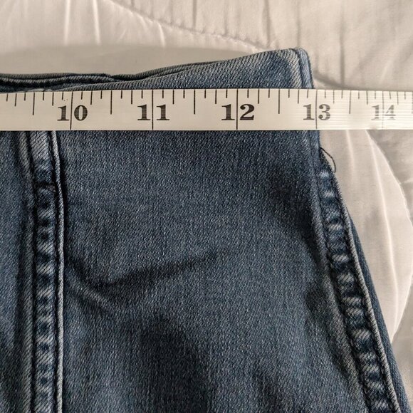 Free People Denim Mini Skirt Women's Size 6 Blue Modern Femme Skirt - Picture 10 of 11